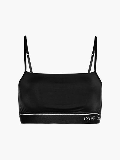 Calvin Klein Underwear HU458346 | Calvin Klein CK One Női String Bralette Fekete